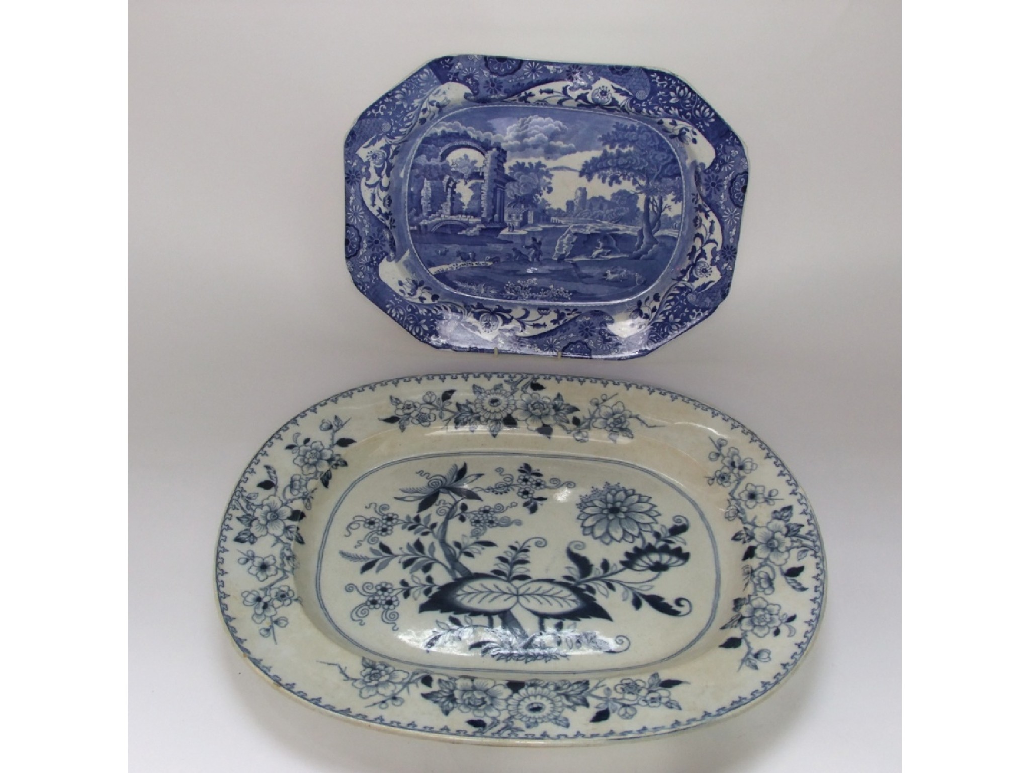 Appraisal: A th century Copeland Spode Italian pattern blue and white