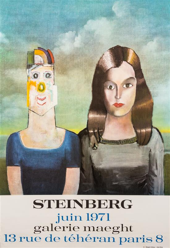 Appraisal: Sale Lot After Saul Steinberg American - Galerie Maeght color