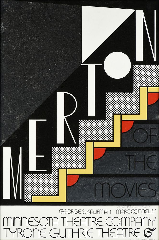 Appraisal: ROY LICHTENSTEIN American - A PRINT Merton of the Movies