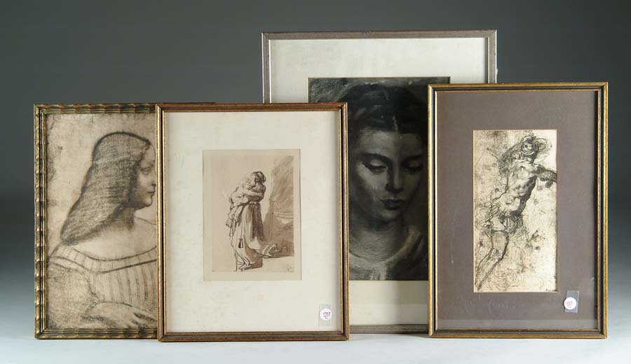 Appraisal: LOT OF ELEVEN FRAMED PRINTS Most with decorative wood frames