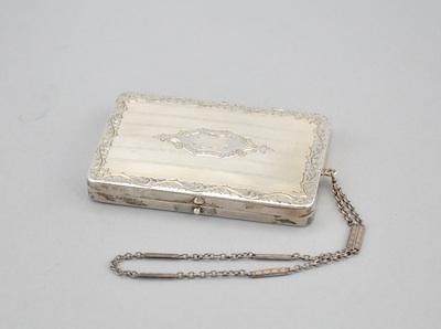 Appraisal: A Sterling Silver Compact American th Century Of rectangular shape