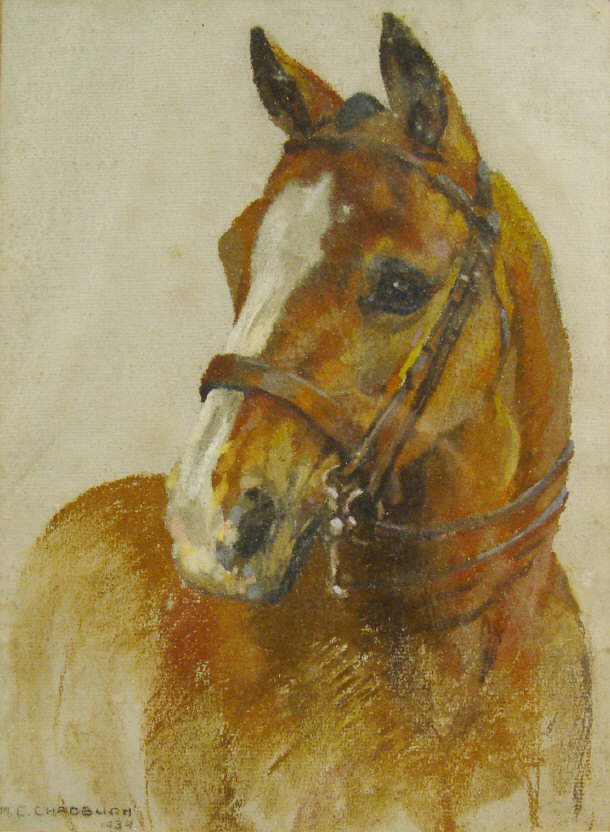 Appraisal: M E Chadburn 'Bubbles' - Watercolour of a horse signed