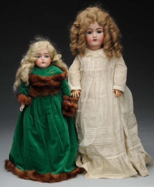 Appraisal: Lot of German Bisque Dolls Description Germany Bisque socket head