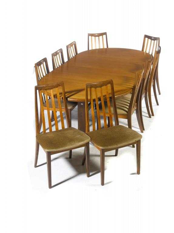 Appraisal: A G PLAN TEAK DINING SUITE BY E GOMME LTD