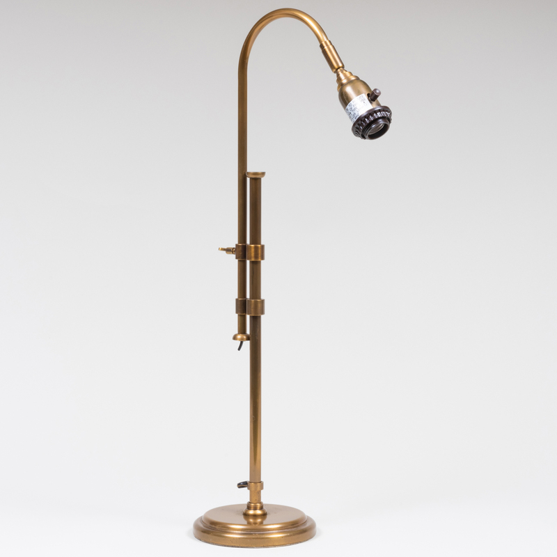 Appraisal: MODERN BRASS DESK LAMP x x in Condition Minor wear