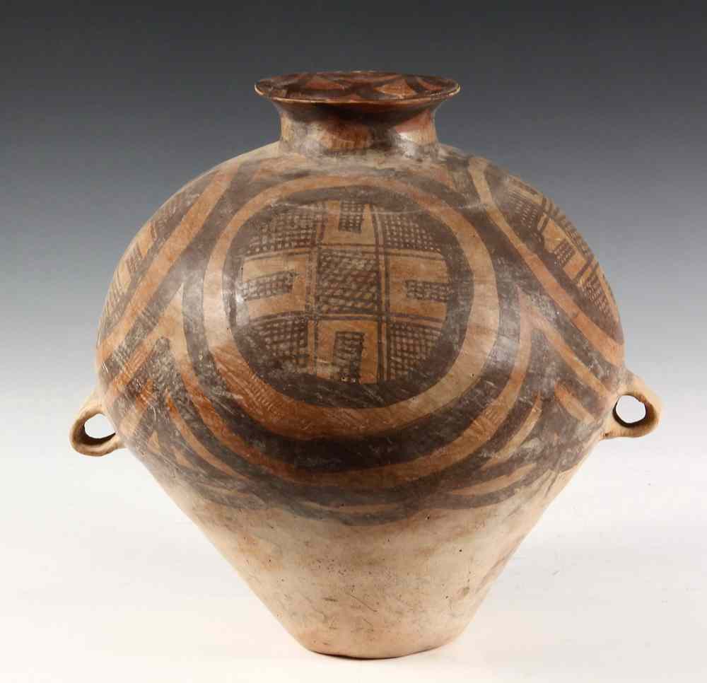 Appraisal: CHINESE NEOLITHIC POTTERY JAR- Majiayao culture circa - BC Gansu