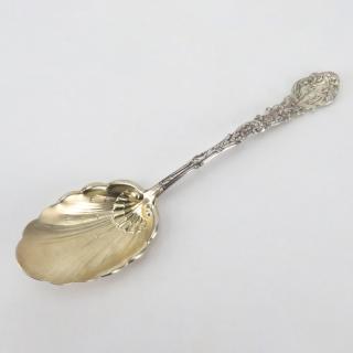 Appraisal: Antique Gorham Versailles Sterling Silver Oversize Serving Spoon Repousse work