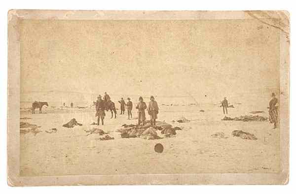 Appraisal: Wounded Knee Massacre Boudoir Photograph by George Trager Albumen boudoir