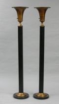 Appraisal: Pair of Deco Floor Lamps circa 's Pair of matching