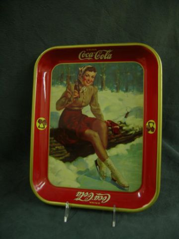 Appraisal: Original Coca-Cola tray Skater superb original near-mint condition with only