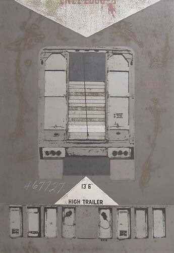 Appraisal: High Trailer serigraph printed in colors on Paper Battaglini Charles