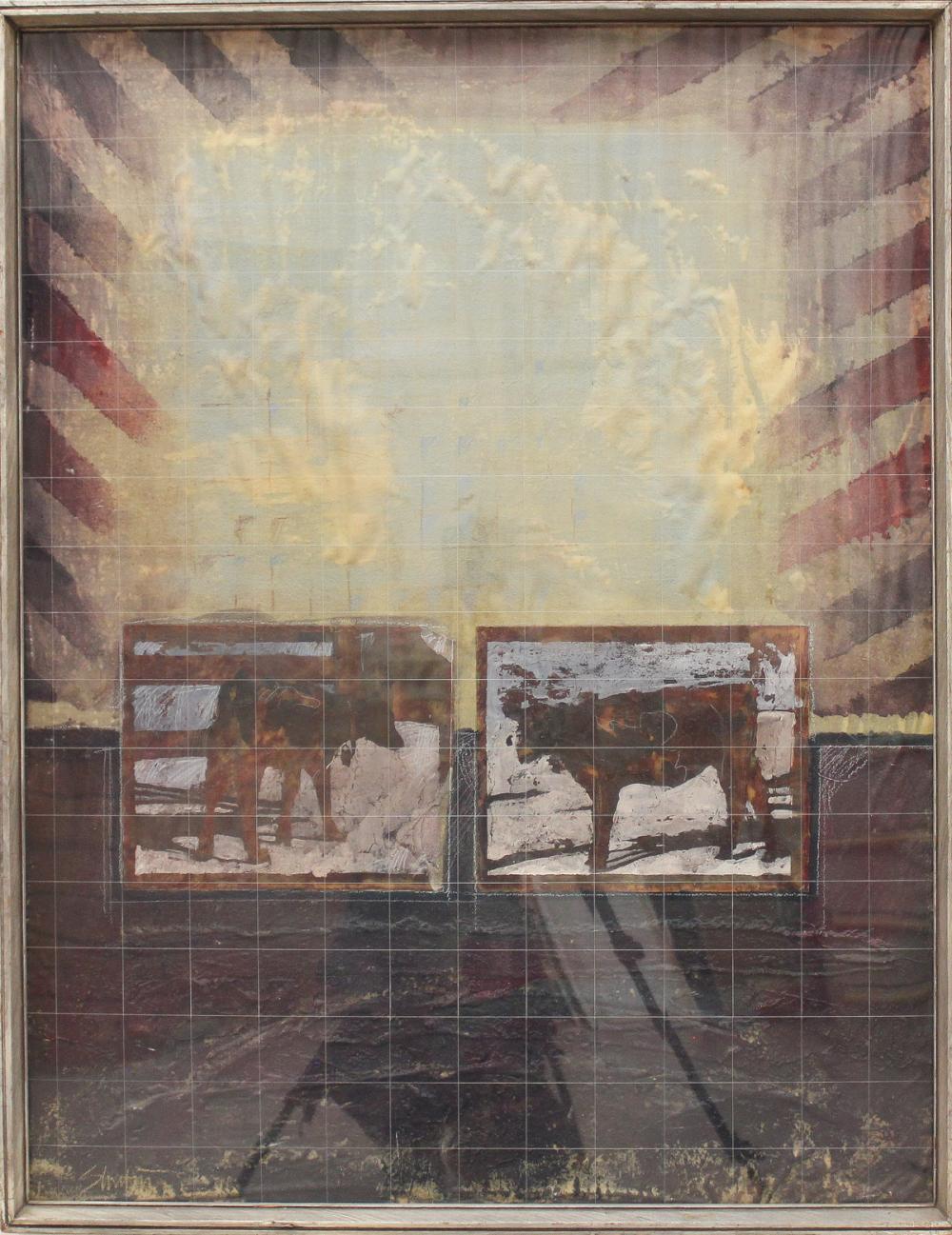 Appraisal: JAMES M SHUBIN United States st century mixed media on