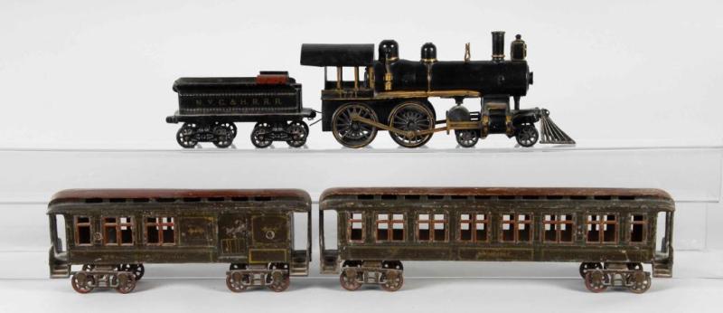 Appraisal: Cast Iron Pratt Letchworth Floor Train Description This set consists