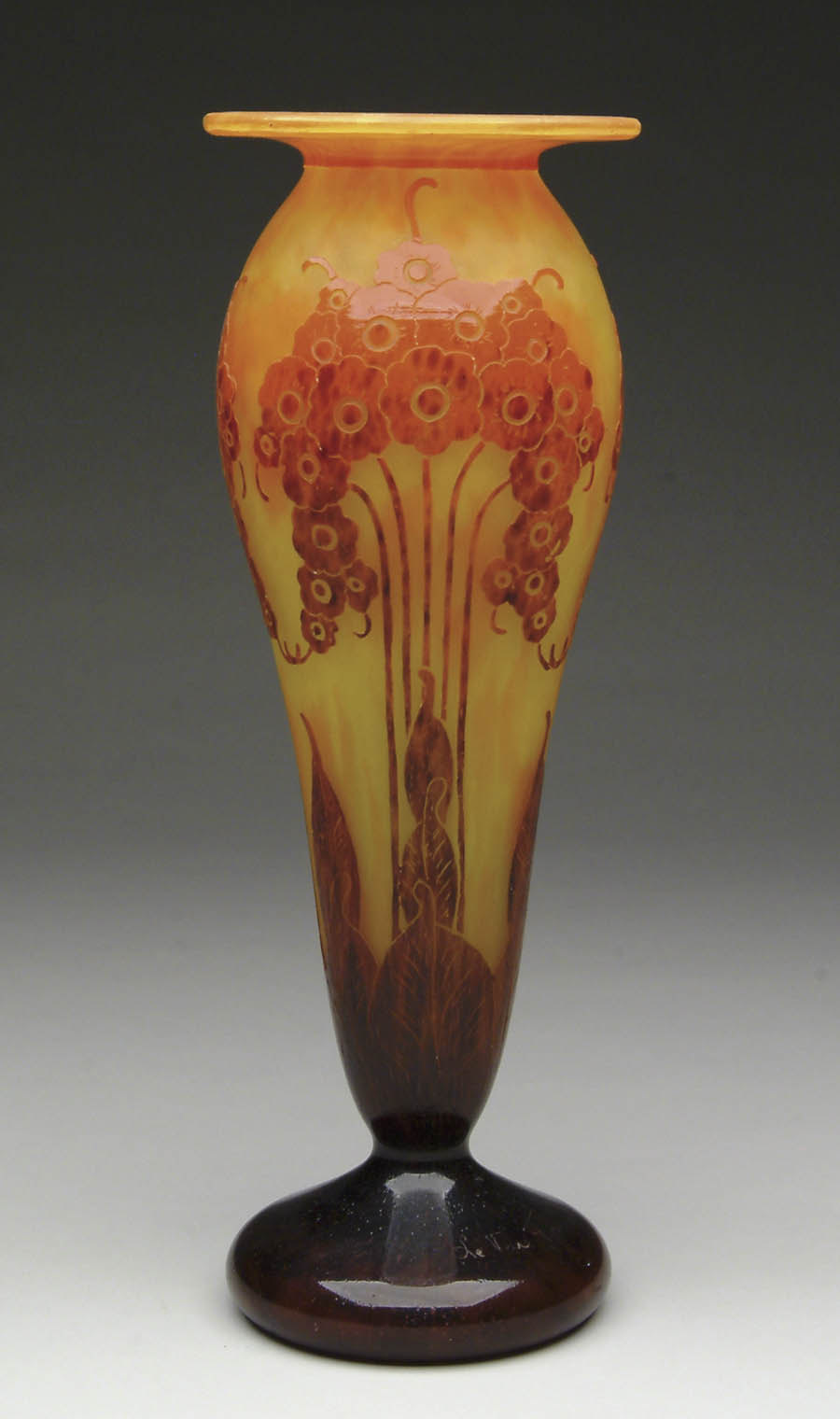 Appraisal: LE VERRE FRENCH CAMEO VASE This wonderful Le Verre footed