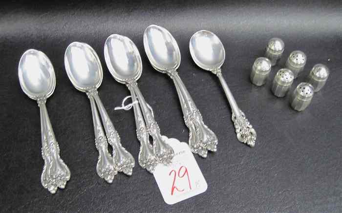 Appraisal: ASSORTED STERLING FLATWARE HOLLOWWARE pieces comprised of set of Lunt