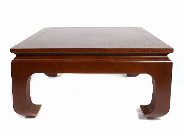 Appraisal: A Chinese hardwood coffee table height in width in depth