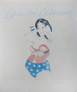 Appraisal: Print Mel Ramos Mel Ramos American b Wonder Woman lithograph