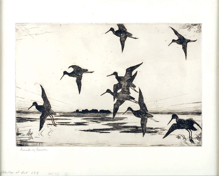 Appraisal: FRANK W BENSON AMERICAN - quot YELLOWLEGS AT DUSK quot