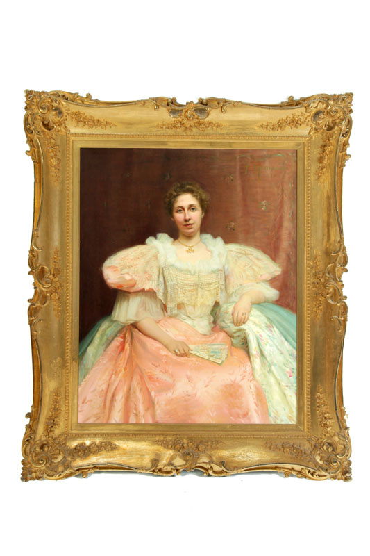 Appraisal: PORTRAIT OF WOMAN BY FREDERICK D HENWOOD MASSACHUSETTS TH TH