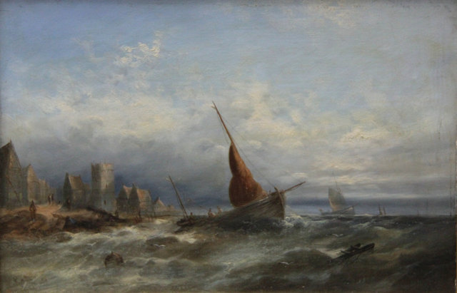 Appraisal: K W Williamson Fishing boats on the North Sea Coast