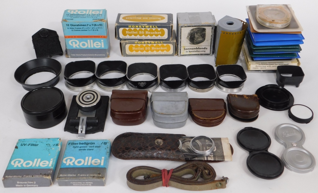 Appraisal: GROUP OF ROLLEI CAMERA ACCESSORIES Group of Rollei accessories for