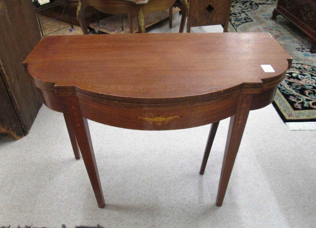 Appraisal: FEDERAL STYLE MAHOGANY CONSOLE DINING TABLE American early th century