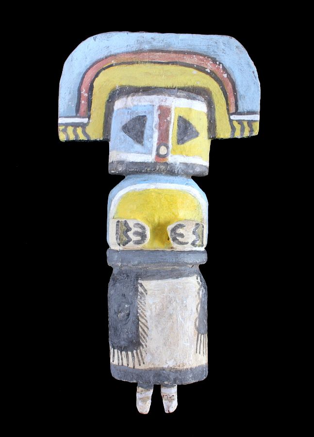 Appraisal: Hopi Cottonwood Polychrome Kachina c th- th The lot features