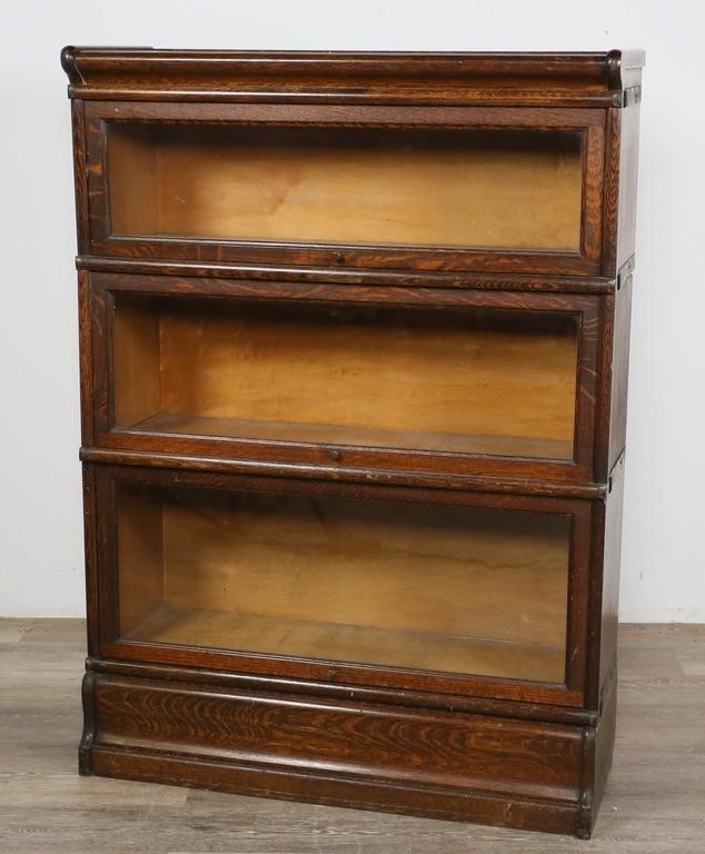 Appraisal: Macey barrister cabinet style stack bookcase Early th century Barrister