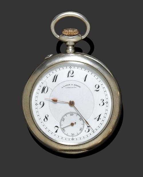 Appraisal: POCKET WATCH A LANGE S HNE ca Silver Polished case