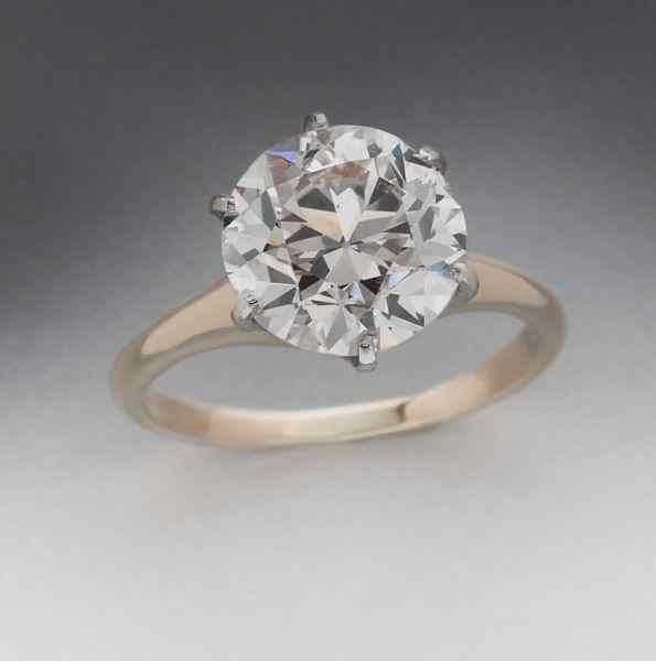 Appraisal: Ct GIA round brilliant cut diamond ring M color VS