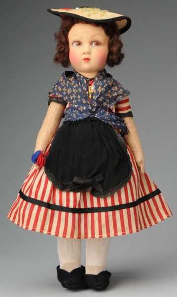 Appraisal: Lovely Cloth Child in French Outfit Description France Ca s