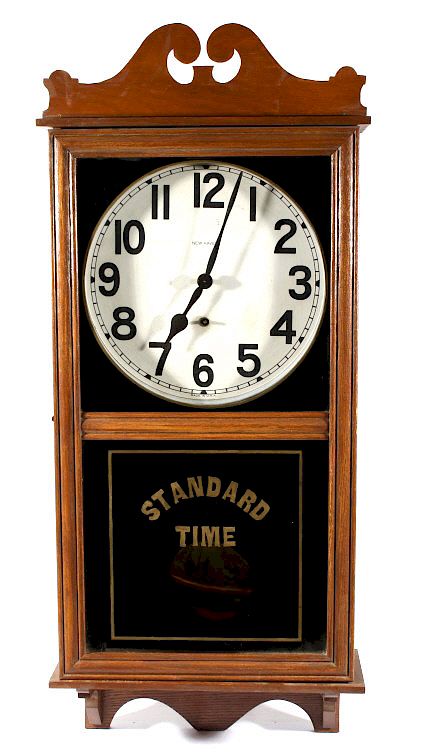 Appraisal: New Haven Clock Company Standard Time Clock Featured in this