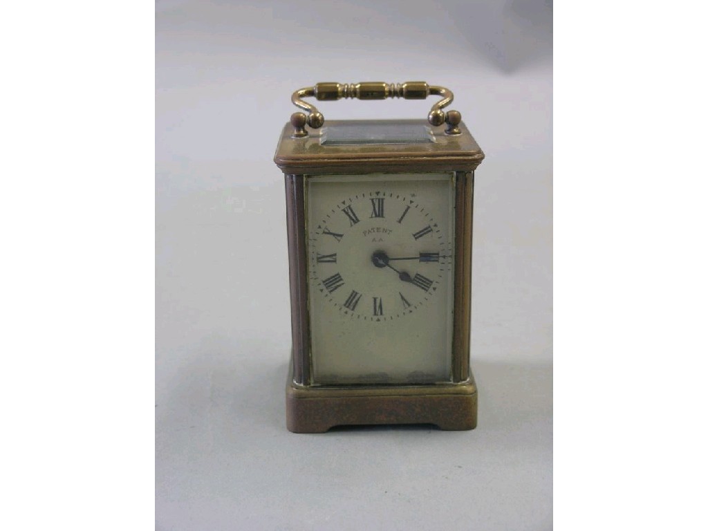 Appraisal: An early th century brass carriage clock timepiece movement obis