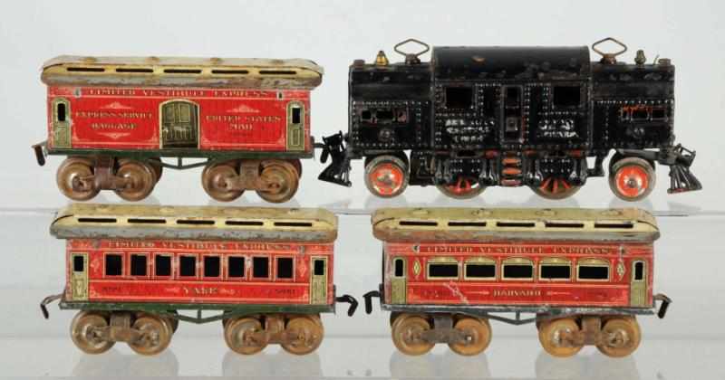 Appraisal: Ives No Raised-Lettered Passenger Train Set American Pre-war Includes no