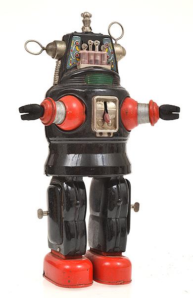 Appraisal: OSAKA TINPLATE 'MECHANISED ROBOT' UNBOXED MISSING 'HELMET' A F