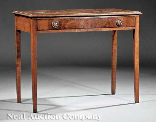 Appraisal: An Antique George III-Style Mahogany Console Table molded figured top