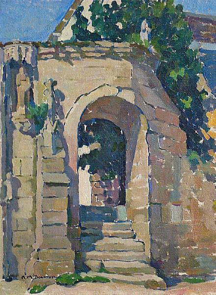 Appraisal: Anne Millay Bremer American - A View through a Stone