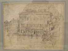 Appraisal: Harry Rutherford - A pencil drawing sketch with annotations signed