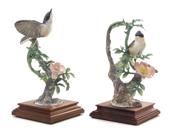 Appraisal: Sale Lot A Pair of Royal Worcester Dorothy Doughty Birds