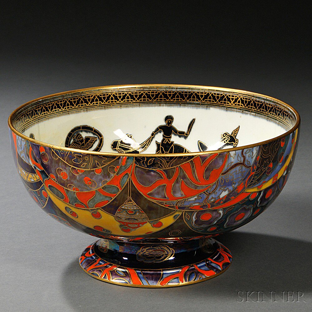 Appraisal: Wedgwood Fairyland Lustre Lahore Punch Bowl England c the exterior