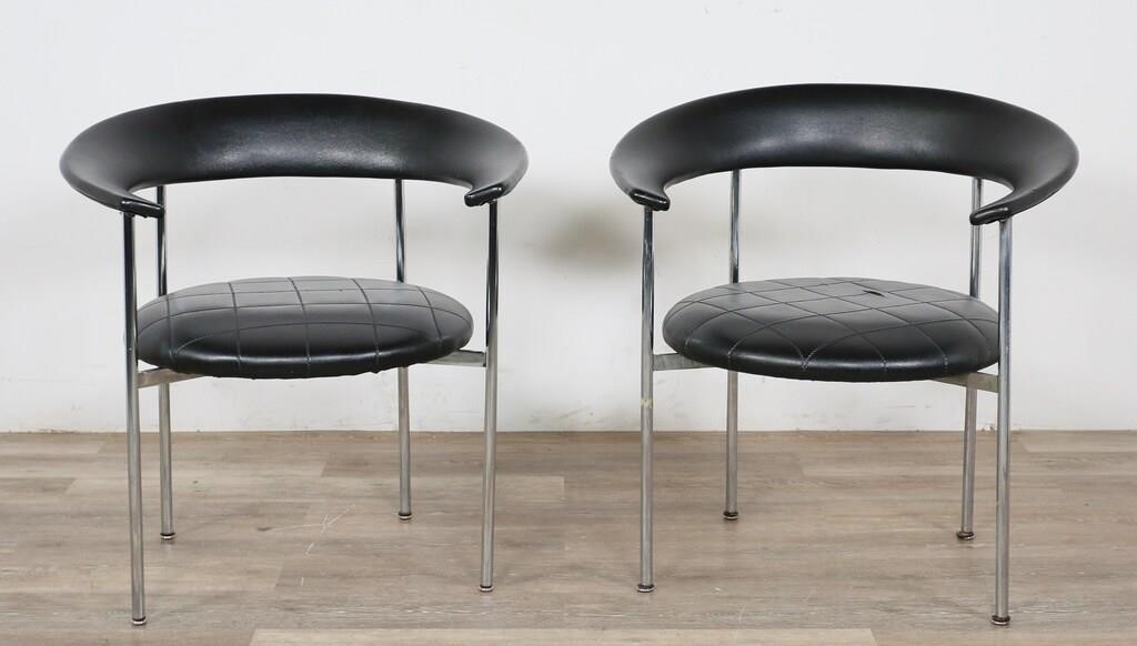 Appraisal: PAIR OF MID CENTURY MODERN RONDO STYLE CHAIRSPair of Mid