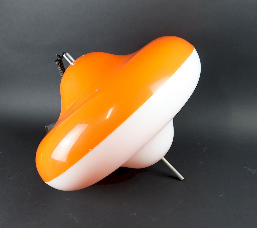 Appraisal: MIDCENTURY Plastic Spinning Top Chandelier Apparently unsigned and from a