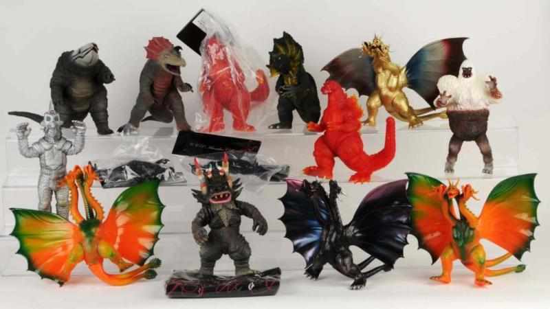 Appraisal: Lot of Soft Vinyl Figures Description Various Ultraman and Godzilla