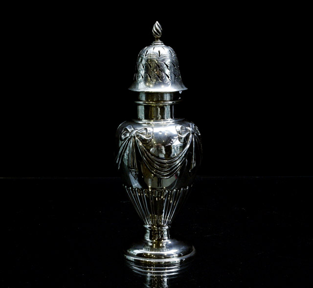 Appraisal: A sterling silver sugar castor by Edward Barnard and Sons