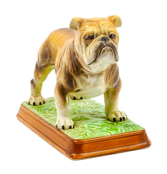 Appraisal: A Mack Trucks Ceramic Bulldog Figure Width inches A Mack