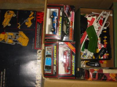 Appraisal: Six Scalextric slot racing cars four boxed F-E a quantity