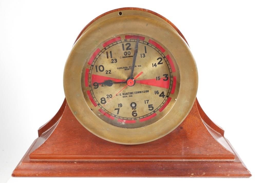 Appraisal: United States ship's clock marked Chelsea Clock Co Boston and