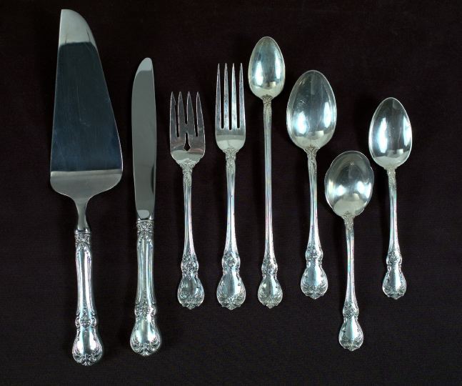 Appraisal: Sixty-Four-Piece Cased Towle Sterling Silver Old Master Partial Flatware Service