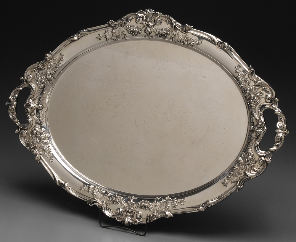 Appraisal: Reed Barton Francis I Sterling Tray American oval with handles