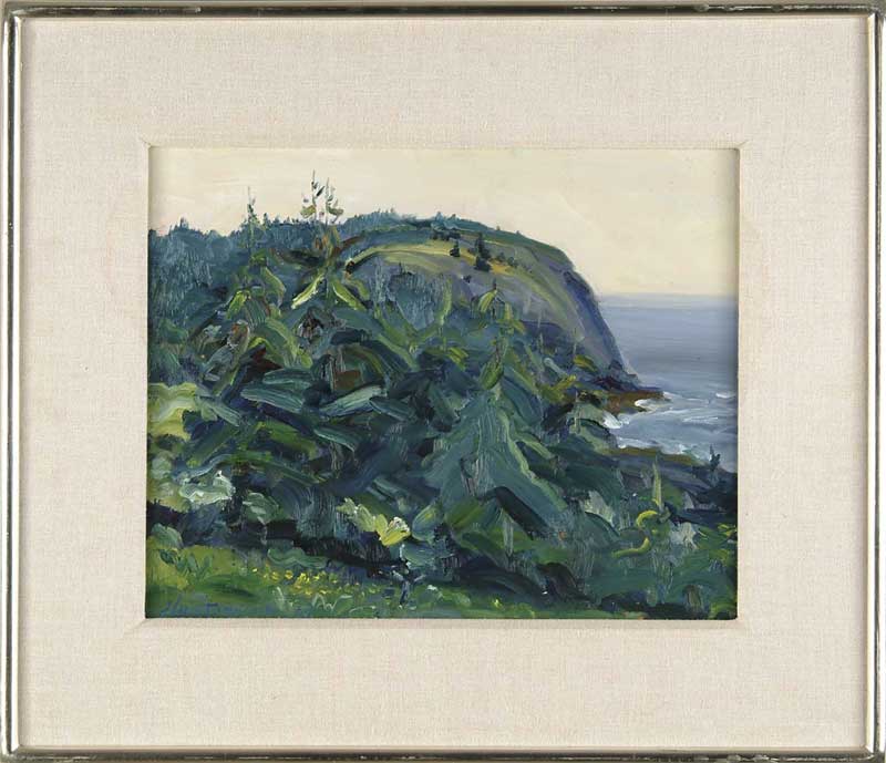 Appraisal: CHRISTOPHER HUNTINGTON American - HEAD LAND IN SPRING MONHEGAN Oil